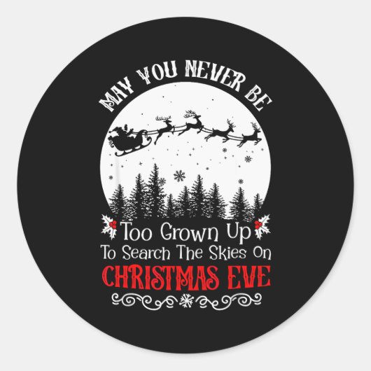 May You Never Be Too Grown Up To Search The Skies ラウンドシール (正面)