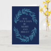 May Your日メリーとBright Christmasデザイン カード (黄色い花)