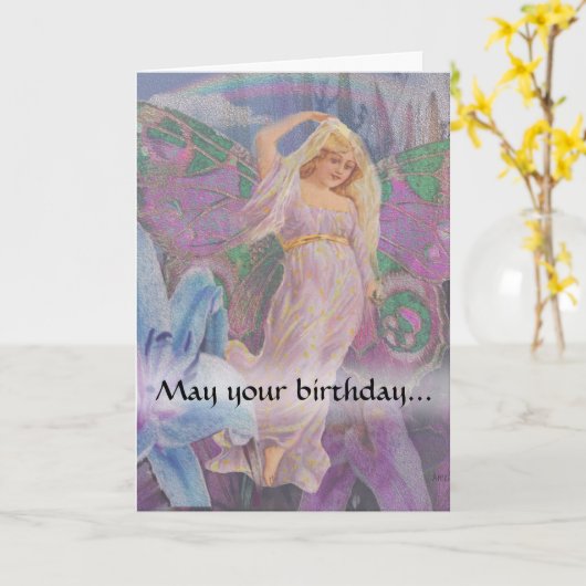 May Your誕生日 カード (黄色い花)