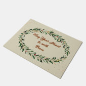 May Your ハート with Peace Doormat ドアマット (アングル)