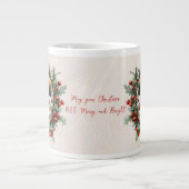 May Your Christmas BEE Merry and Bright ジャンボコーヒーマグカップ (正面)