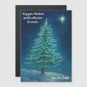 May Your Christmas Sparkle Magnetic Holiday Card (正面/裏面)