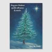 May Your Christmas Sparkle Magnetic Holiday Card (正面)