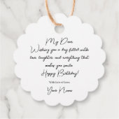 May Your Day as special as you Giftラベル フェイバータグ (裏面)