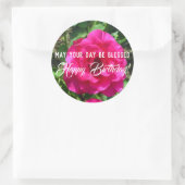 May Your Day Be 賛美ハッピーバースデーステッカー ラウンドシール (バッグ)