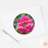 May Your Day Be 賛美ハッピーバースデーステッカー ラウンドシール (封筒)