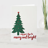 May Your Days Be Merry and Bright カード (正面)