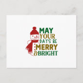 May Your Days Be Merry and Bright Christmas ポストカード (正面)