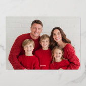 May your days be merry and bright gold stars pink 箔招待状 (裏面)