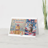 May Your Independence Meowgnificent - Cat サンキューカード (裏面)