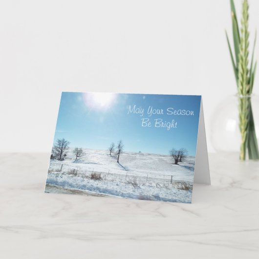 May Your Season be Bright Christmas Card シーズンカード (正面)
