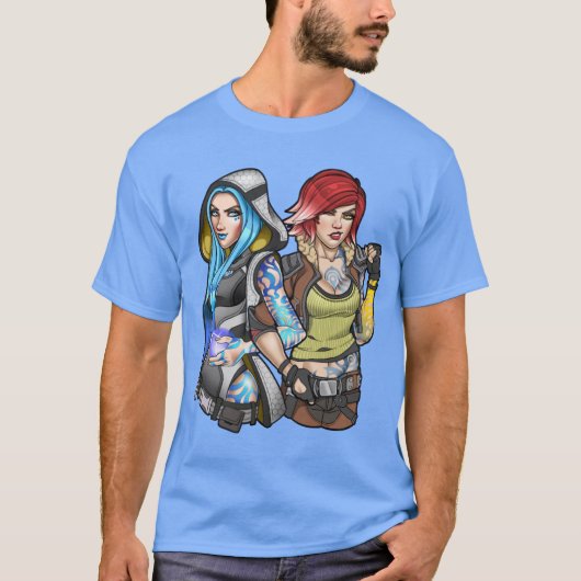 MayaとLilith Borderlands Tシャツ (正面)
