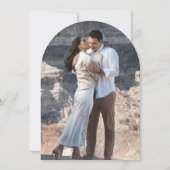 Mayaシンプルフォトモダン結婚ズ 招待状 (裏面)