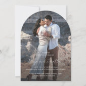 Mayaシンプルフォトモダン結婚ズ 招待状 (正面)