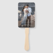 Mayaシンプルフォトモダン結婚式 プログラム ハンドファン (正面)