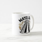 Mayaパターン:タイムレスアート コーヒーマグカップ (正面右)
