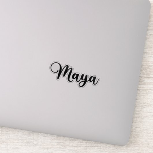 Maya名 – 手書き書 シール (詳細)