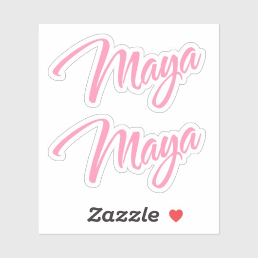 Maya名x2 シール (シート)