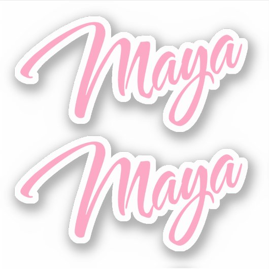 Maya名x2 シール (正面)