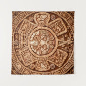 Maya異教のオーナメントのTribeテクスチャ タペストリー (正面(横))