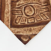 Maya異教のオーナメントのTribeテクスチャ フリースブランケット (角)