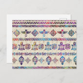 Maya / アステカGentle Waterカラーパターン ポストカード (正面/裏面)