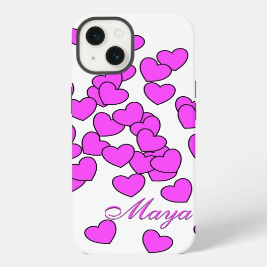 Maya – 名前の追加カスタムiPhoneカバー iPhoneケース (裏面)