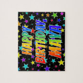 「MAYA」名、おもしろい「ハッピーバースデー」 ジグソーパズル (縦)