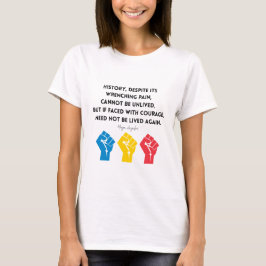Maya Angelou引用文ヒストリHistory Course DR. Congo DRC Tシャツ