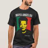 Maya Angelou – 黒歴史月間 Tシャツ (正面)