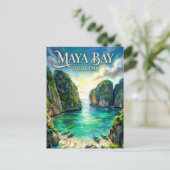 Maya Bay Thailand ポストカード (スタンド正面)
