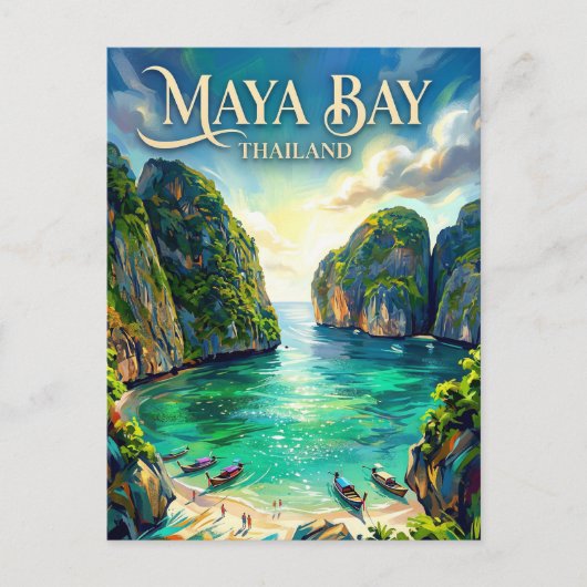 Maya Bay Thailand ポストカード (正面)