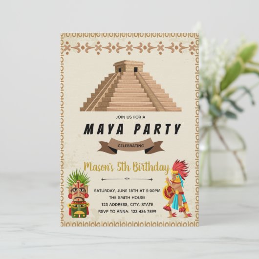 Maya birthday celebration invite 招待状 (スタンド正面)