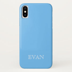 MAYA BLUEバックグラウン無地のドiPhone Xケース iPhone X ケース