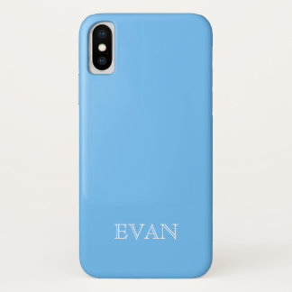 MAYA BLUEバックグラウン無地のドiPhone Xケース iPhone X ケース