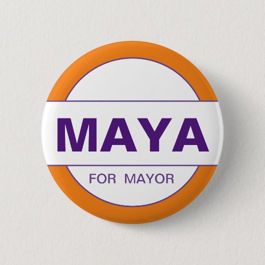 Maya Wiley for NYC Mayor 2021ボタン 缶バッジ (正面)