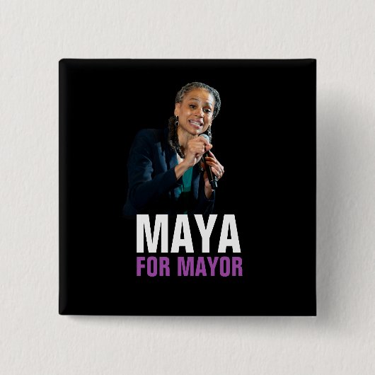 Maya Wiley for NYC Mayor 2021 缶バッジ (正面)