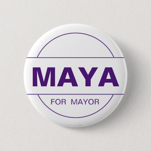 Maya Wiley for NYC Mayor 2021 缶バッジ (正面)