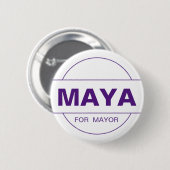 Maya Wiley for NYC Mayor 2021 缶バッジ (正面&裏面)