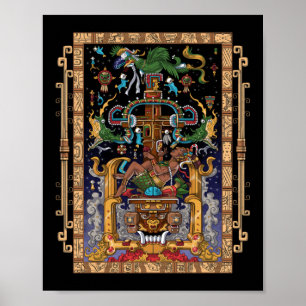 Mayan Astronaut King Pakal ポスター
