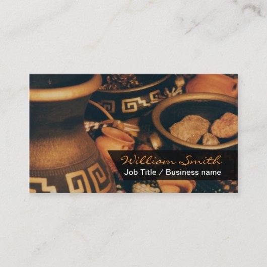 Mayan/Aztec Style Business card 名刺 (正面)