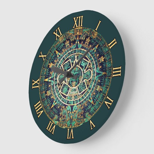 Mayan Calendar Clock ラージ壁時計 (傾斜)