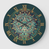 日曜日のマヤのカレンダーのアステカなメキシコ歴史の時計 ラウンド壁