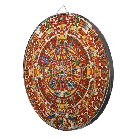 Mayan Calendar Dart Board - Maya - アステカ Dartboard ダーツボード (正面右)
