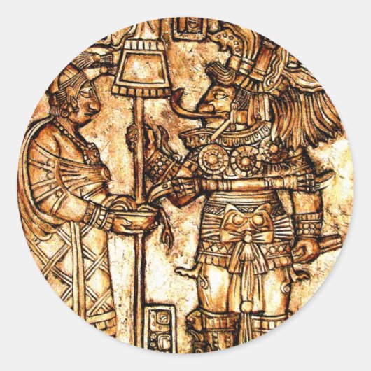 Mayan Carvingsフォトシリーズ#1 ラウンドシール (正面)