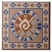 Mayan Hunab Ku Celestial Ceramic Tile タイル (正面)