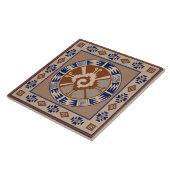 Mayan Hunab Ku Celestial Ceramic Tile タイル (側面)
