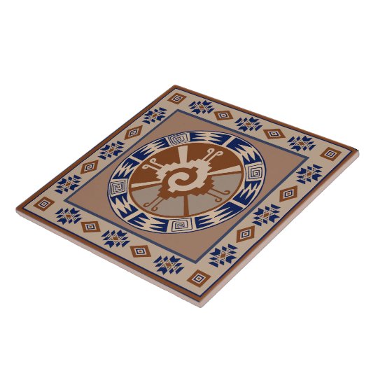 Mayan Hunab Ku Celestial Ceramic Tile タイル (側面)