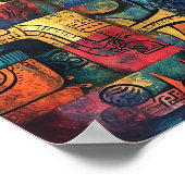 Mayan Matrix:ジオメトリックエコー ポスター (角)