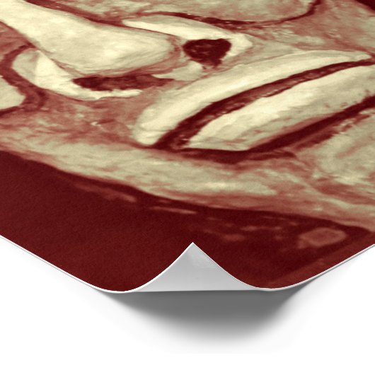 Mayan warriors - Surrealism 絵を描 Artwork ポスター (角)